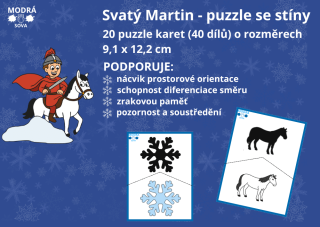 Svatý Martin - puzzle se stíny 